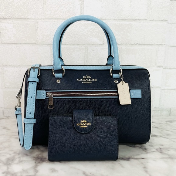 Coach Handbags - Coach Colorblock Signature Rowan Satchel & Wallet